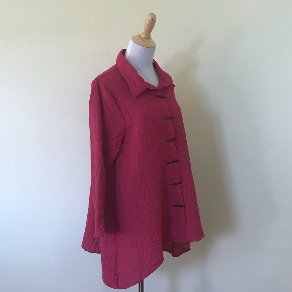 Habitat Tunic with Buttons In Pink, Size Medium
